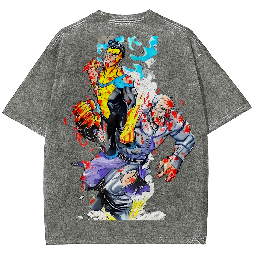 Invincible Unisex Fit Washed T-Shirt 2503013134
