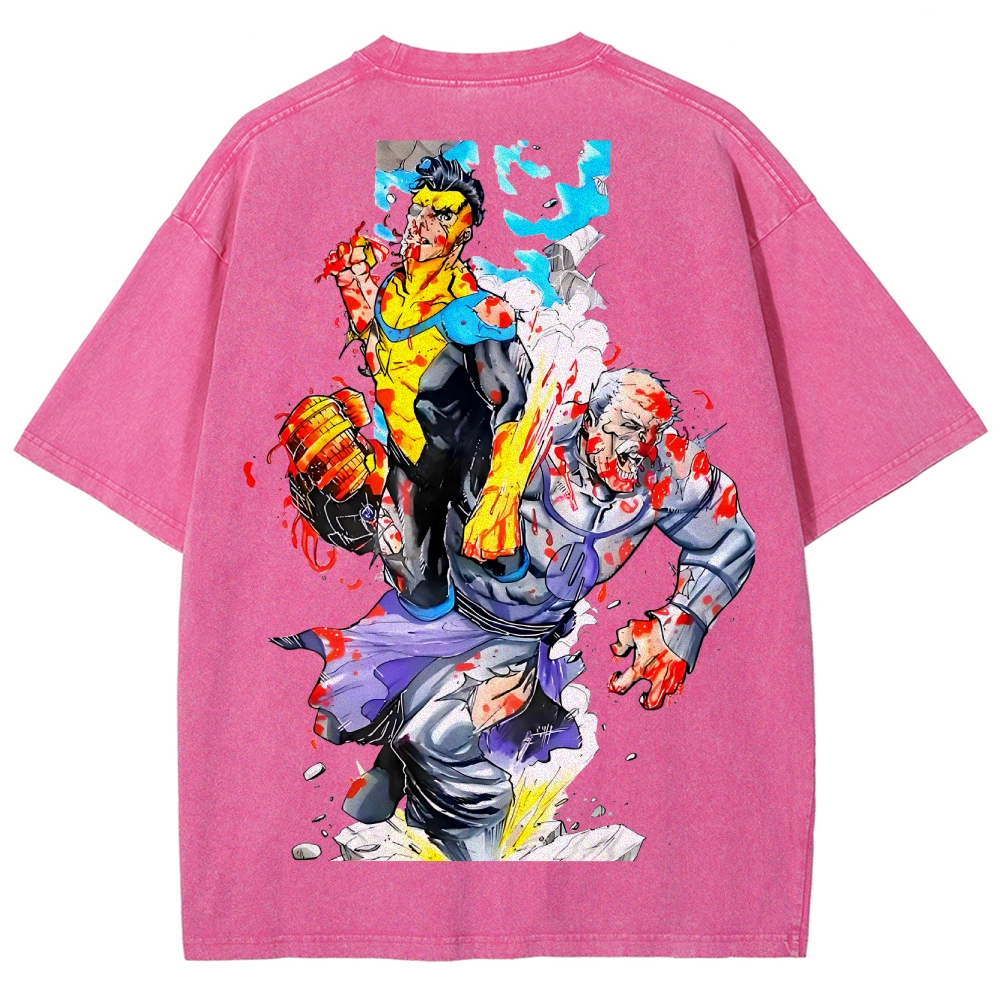 Invincible Unisex Fit Washed T-Shirt 2503013134