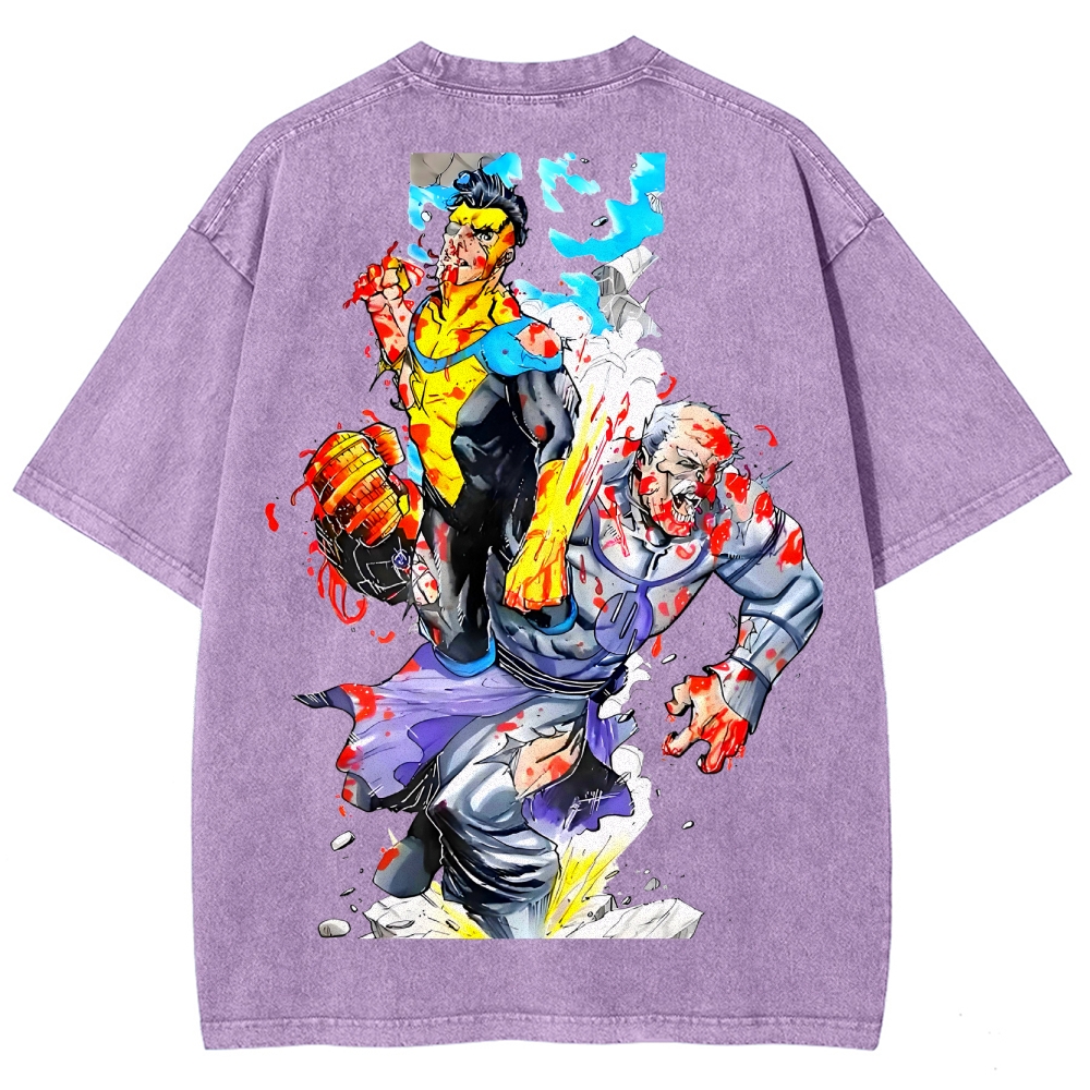 Invincible Unisex Fit Washed T-Shirt 2503013134