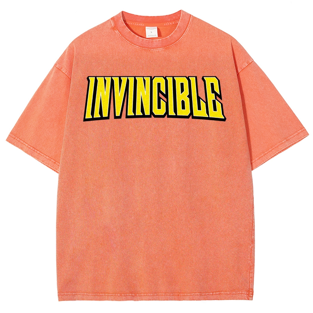 Invincible Unisex Fit Washed T-Shirt 2503013134