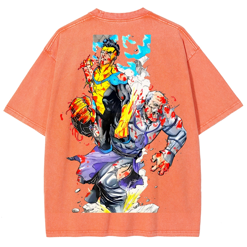 Invincible Unisex Fit Washed T-Shirt 2503013134