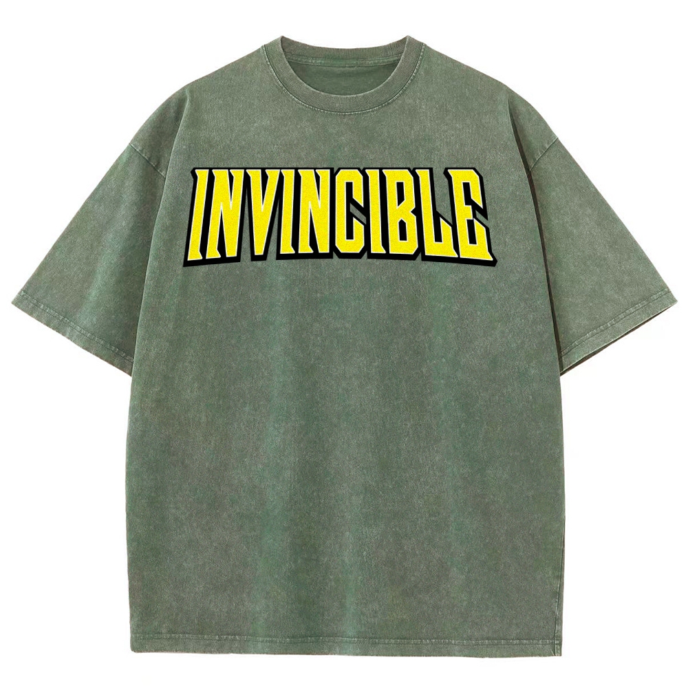 Invincible Unisex Fit Washed T-Shirt 2503013134