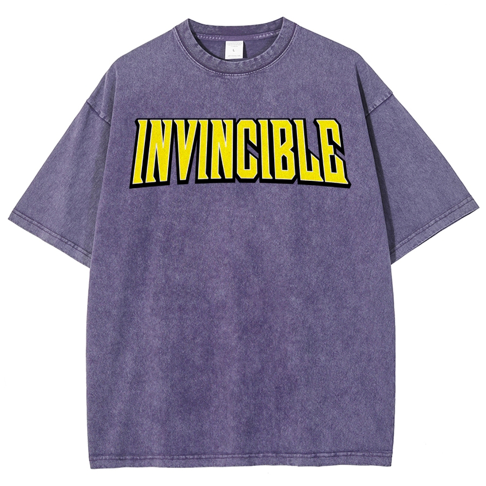 Invincible Unisex Fit Washed T-Shirt 2503013134