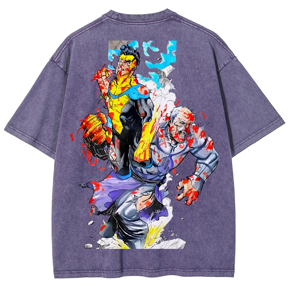 Invincible Unisex Fit Washed T-Shirt 2503013134