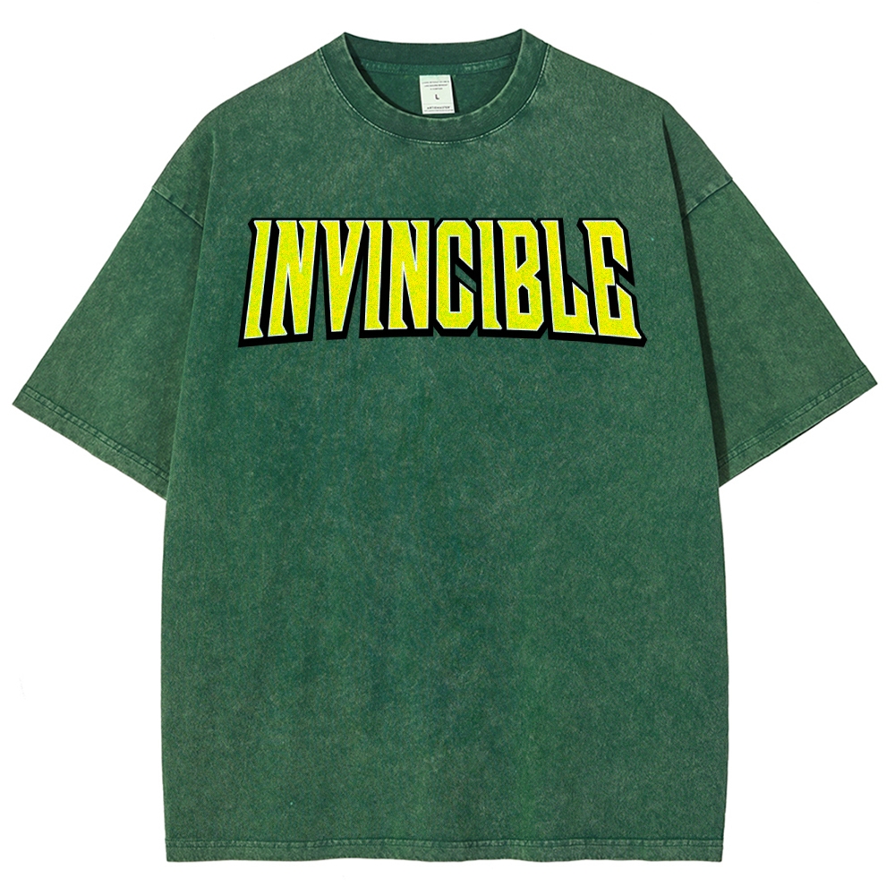 Invincible Unisex Fit Washed T-Shirt 2503013134