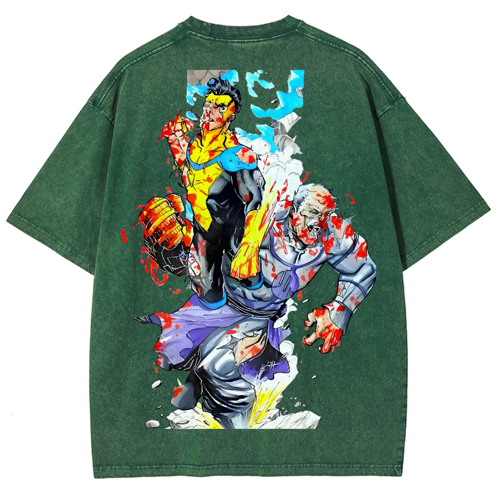 Invincible Unisex Fit Washed T-Shirt 2503013134