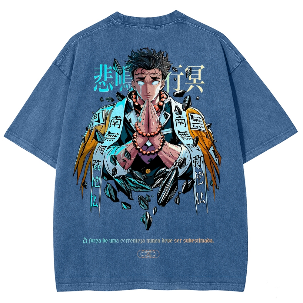 Demon Slayer Unisex Fit Washed T-Shirt 2504000907