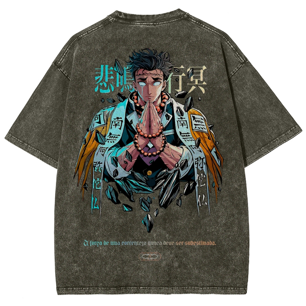 Demon Slayer Unisex Fit Washed T-Shirt 2504000907