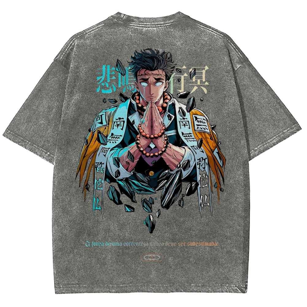 Demon Slayer Unisex Fit Washed T-Shirt 2504000907