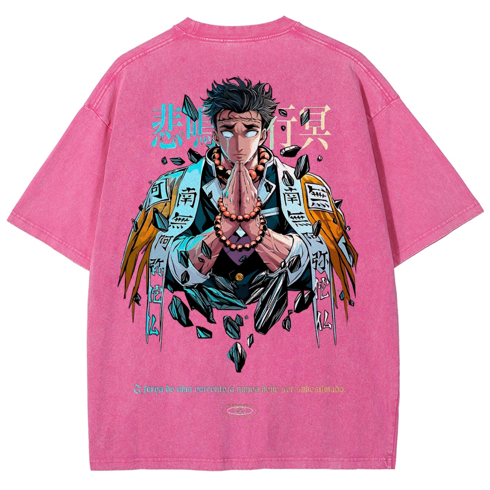 Demon Slayer Unisex Fit Washed T-Shirt 2504000907