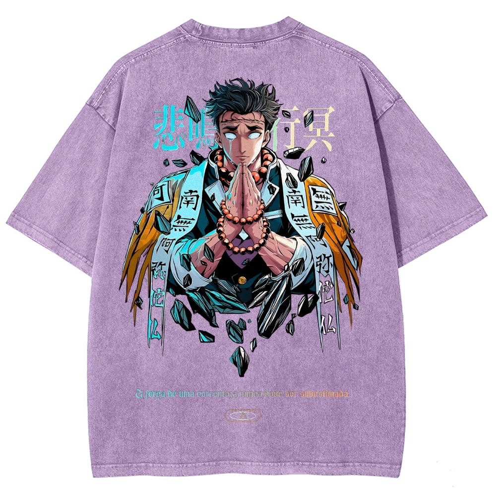 Demon Slayer Unisex Fit Washed T-Shirt 2504000907