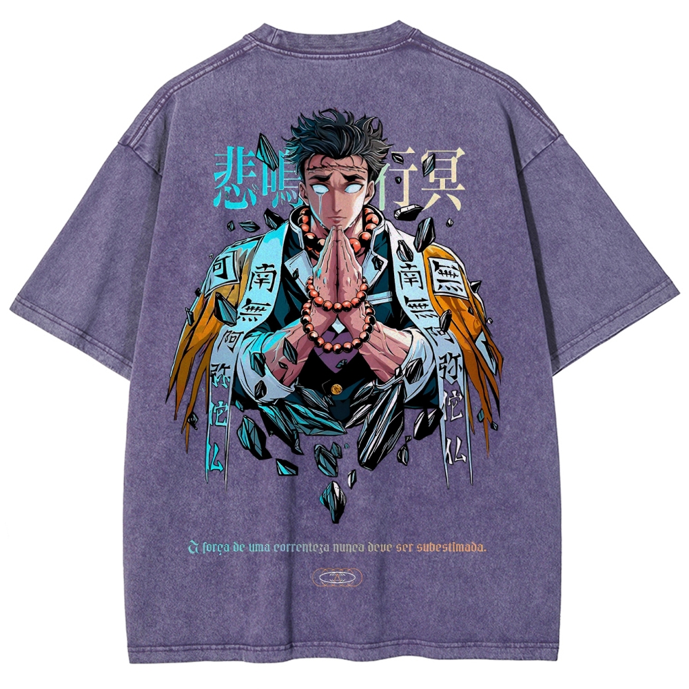 Demon Slayer Unisex Fit Washed T-Shirt 2504000907