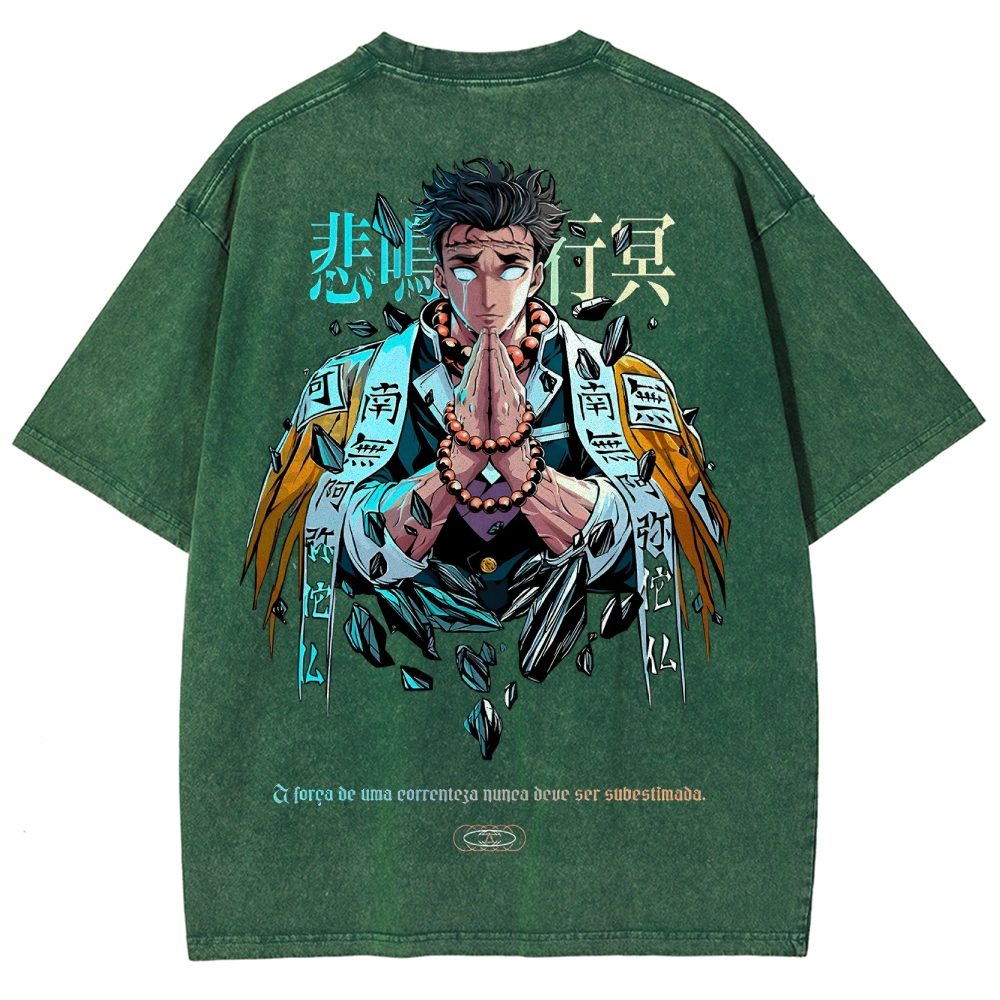 Demon Slayer Unisex Fit Washed T-Shirt 2504000907