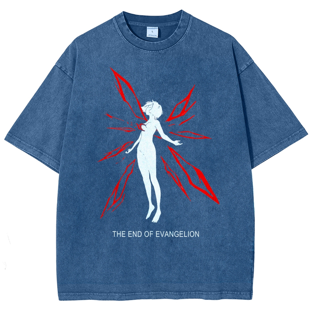 Neon Genesis Evangelion Unisex Fit Washed T-Shirt 2504003168