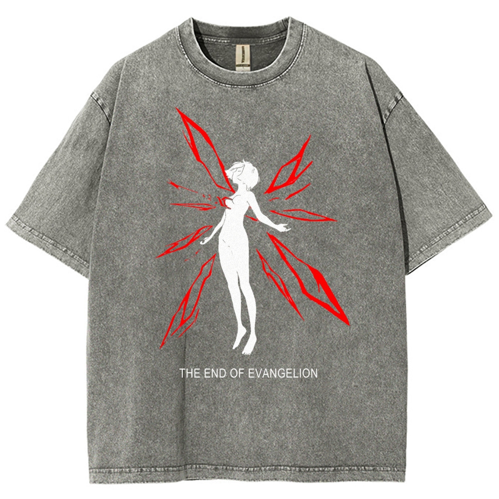  Neon Genesis Evangelion Unisex Fit Washed T-Shirt 2504003168