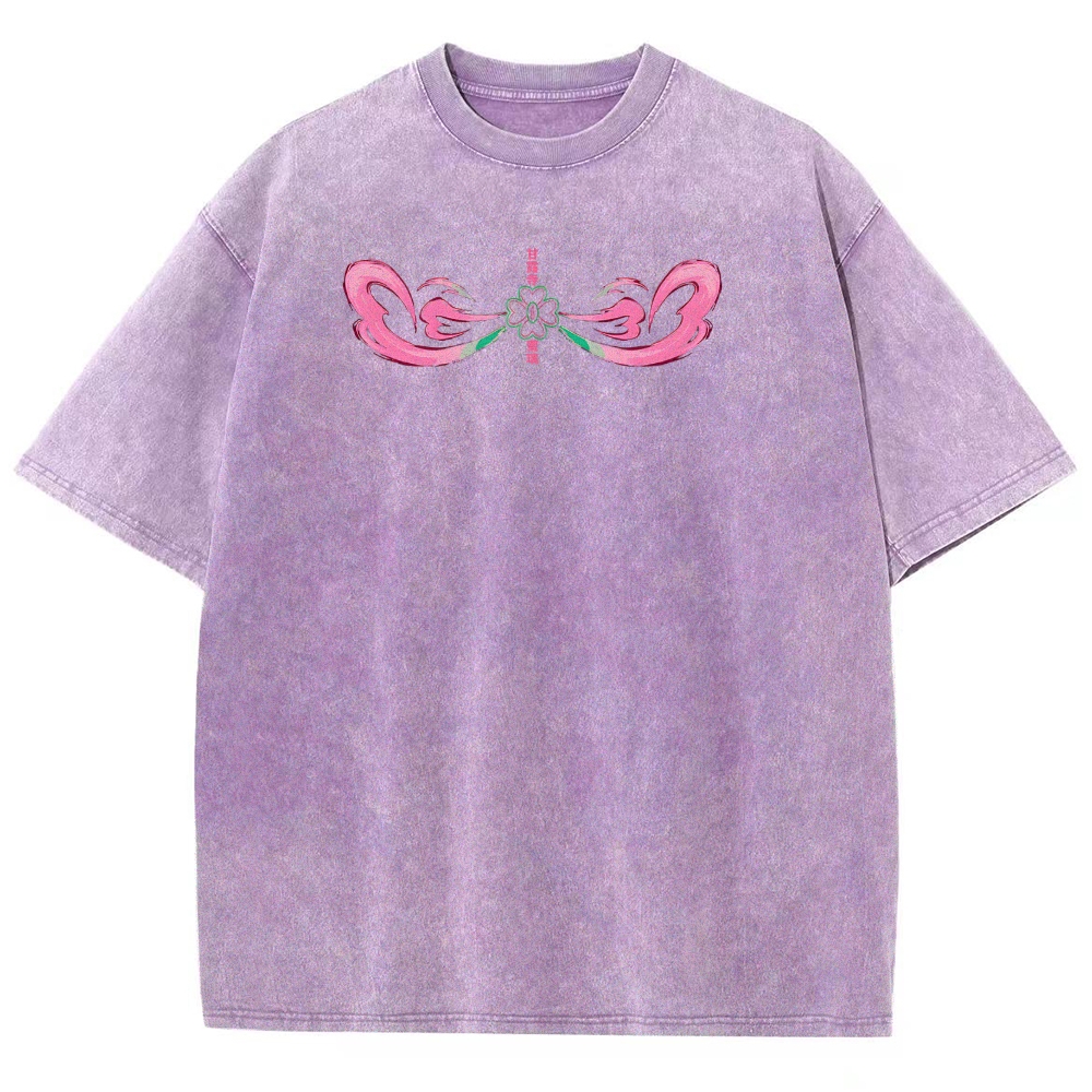 Demon Slayer Mitsuri Kanroji Unisex Fit Washed T-Shirt 2504004048