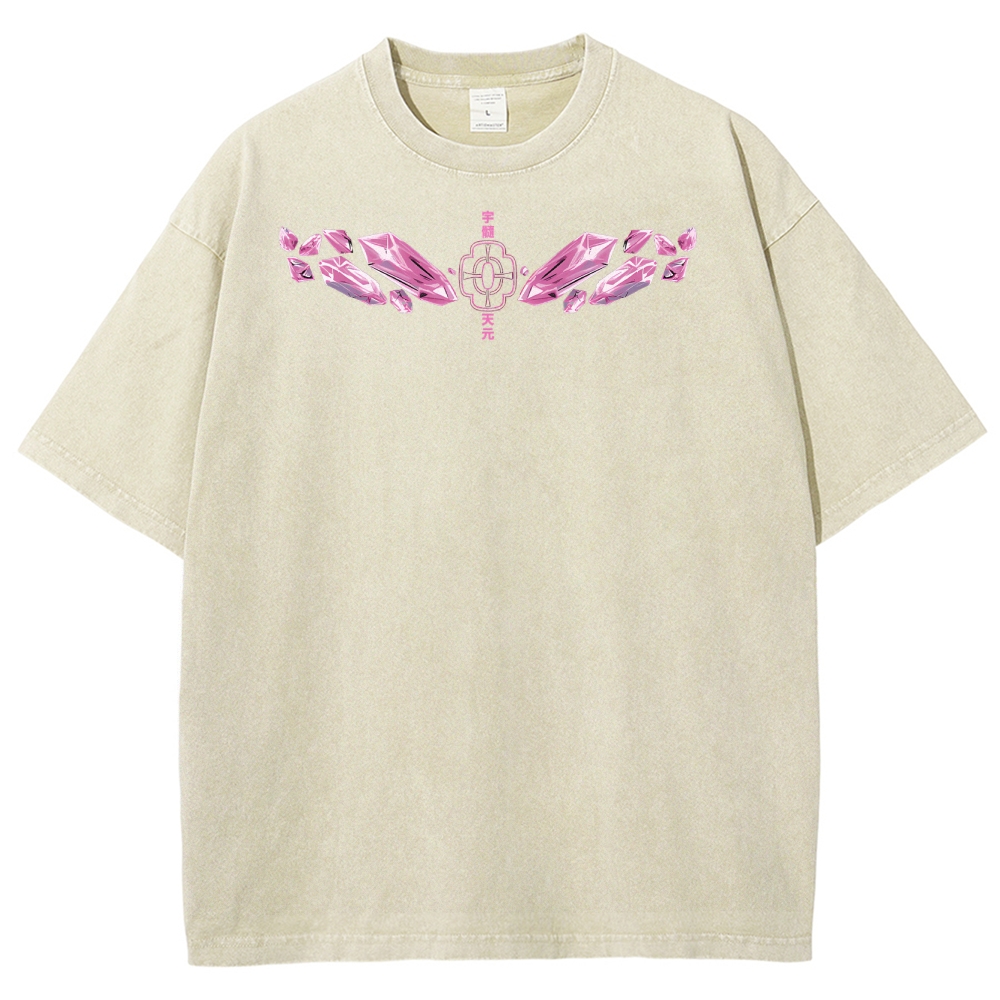 Demon slayer Uzui Tengen Unisex Fit Washed T-Shirt 2504004051