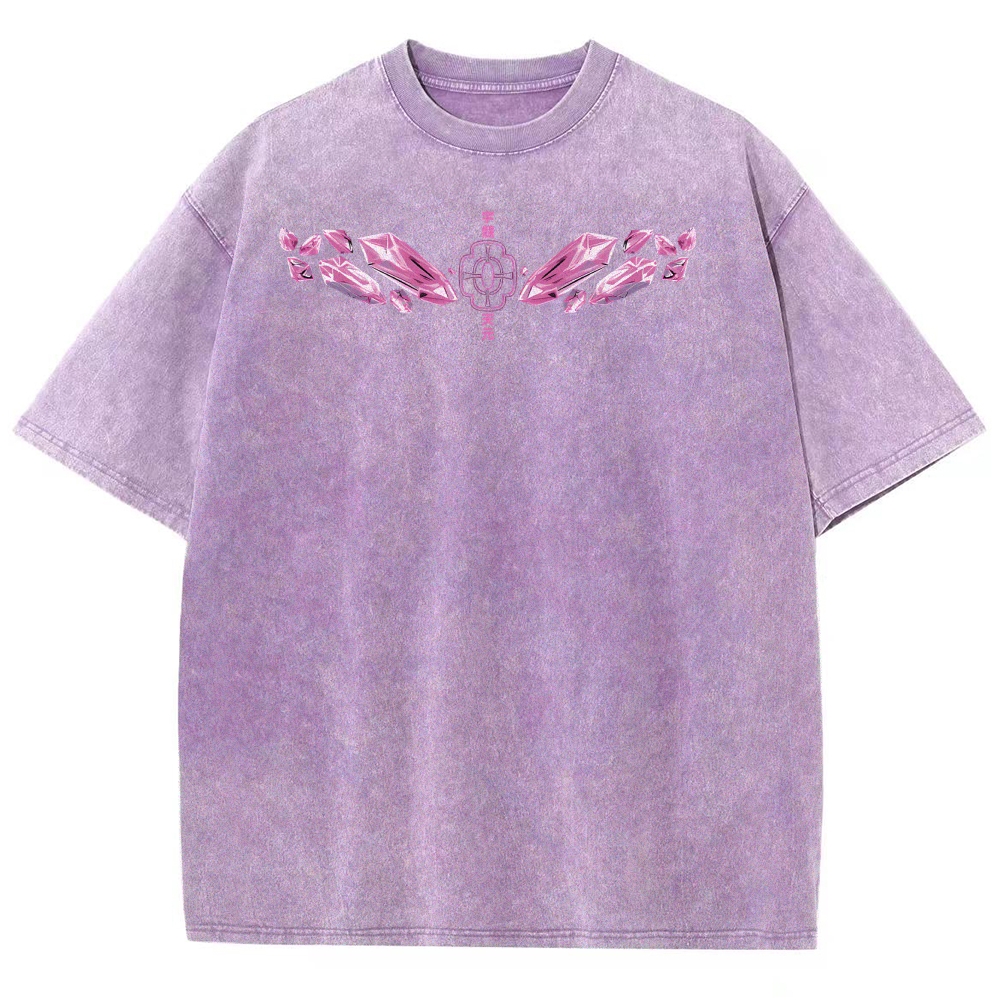 Demon slayer Uzui Tengen Unisex Fit Washed T-Shirt 2504004051