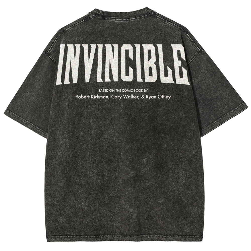 Invincible Unisex Fit Washed T-Shirt 2504004295