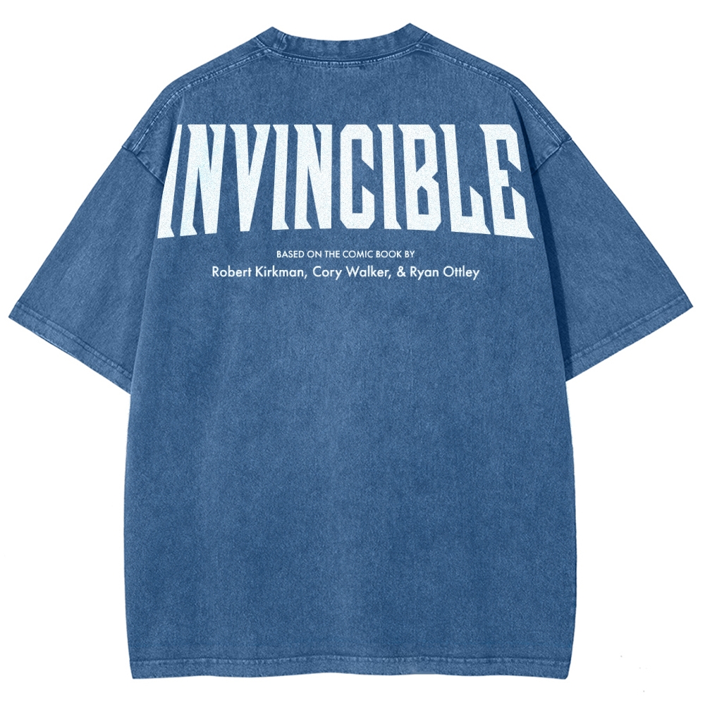 Invincible Unisex Fit Washed T-Shirt 2504004295