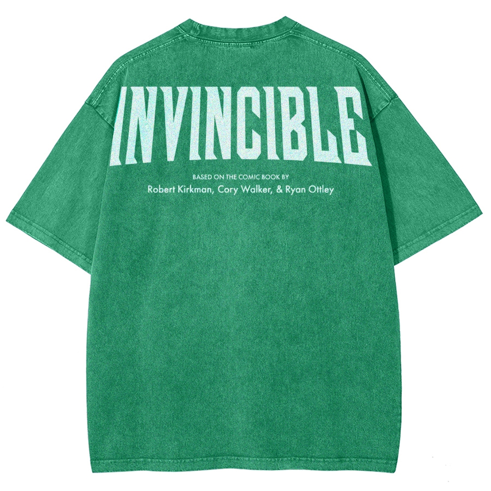 Invincible Unisex Fit Washed T-Shirt 2504004295