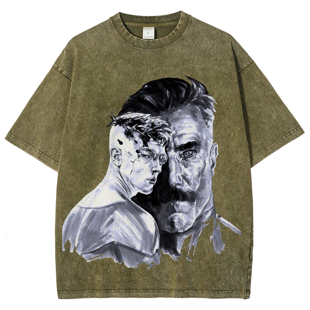 Invincible Unisex Fit Washed T-Shirt 2504004295