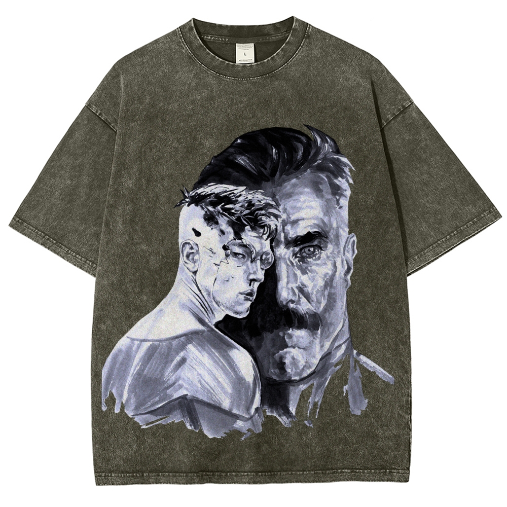 Invincible Unisex Fit Washed T-Shirt 2504004295