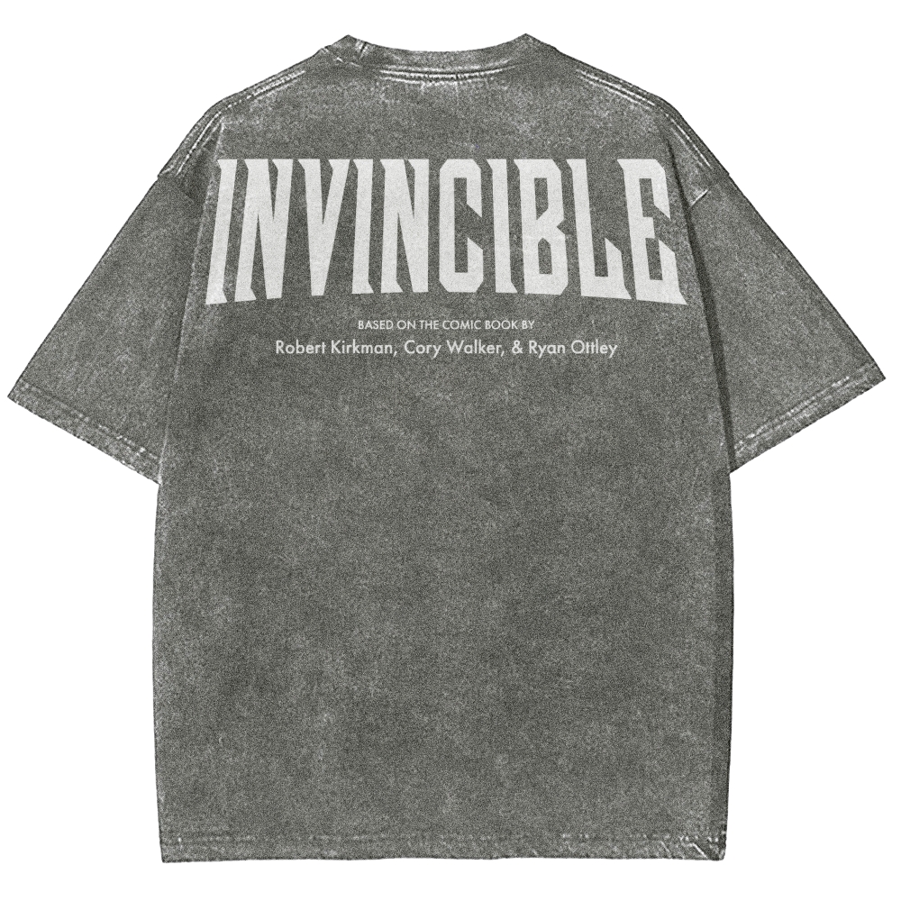 Invincible Unisex Fit Washed T-Shirt 2504004295