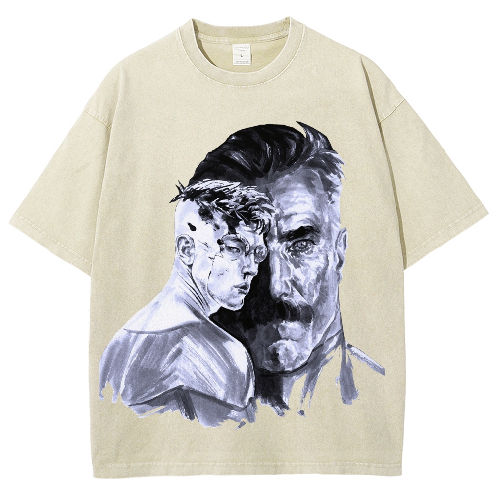 Invincible Unisex Fit Washed T-Shirt 2504004295