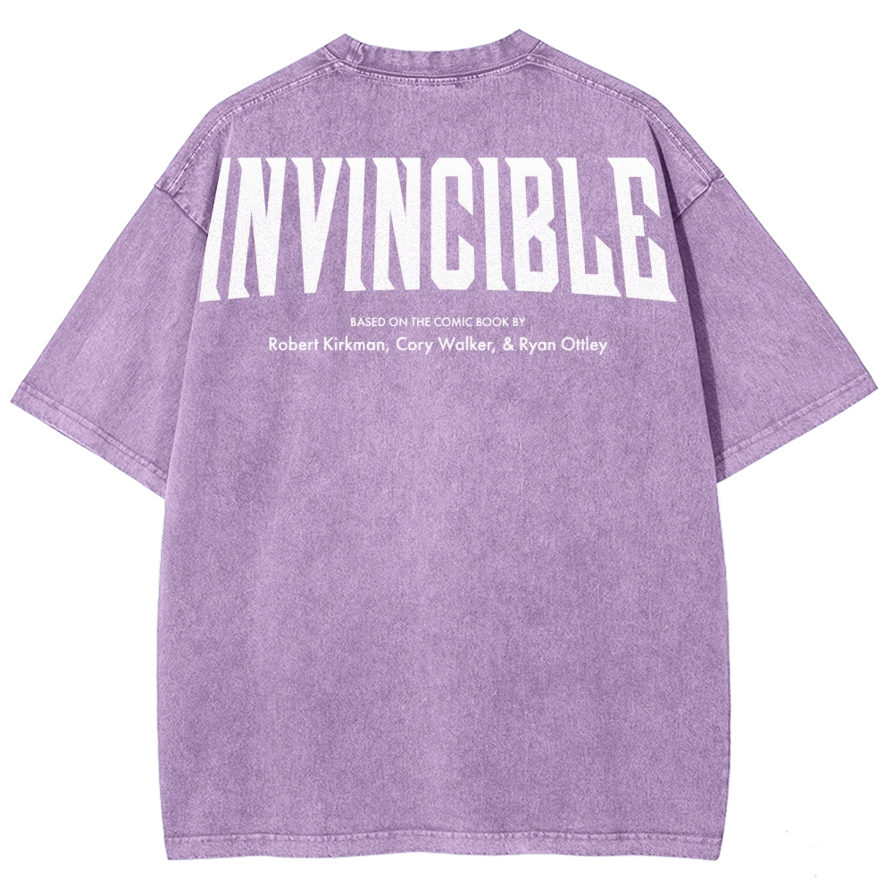 Invincible Unisex Fit Washed T-Shirt 2504004295