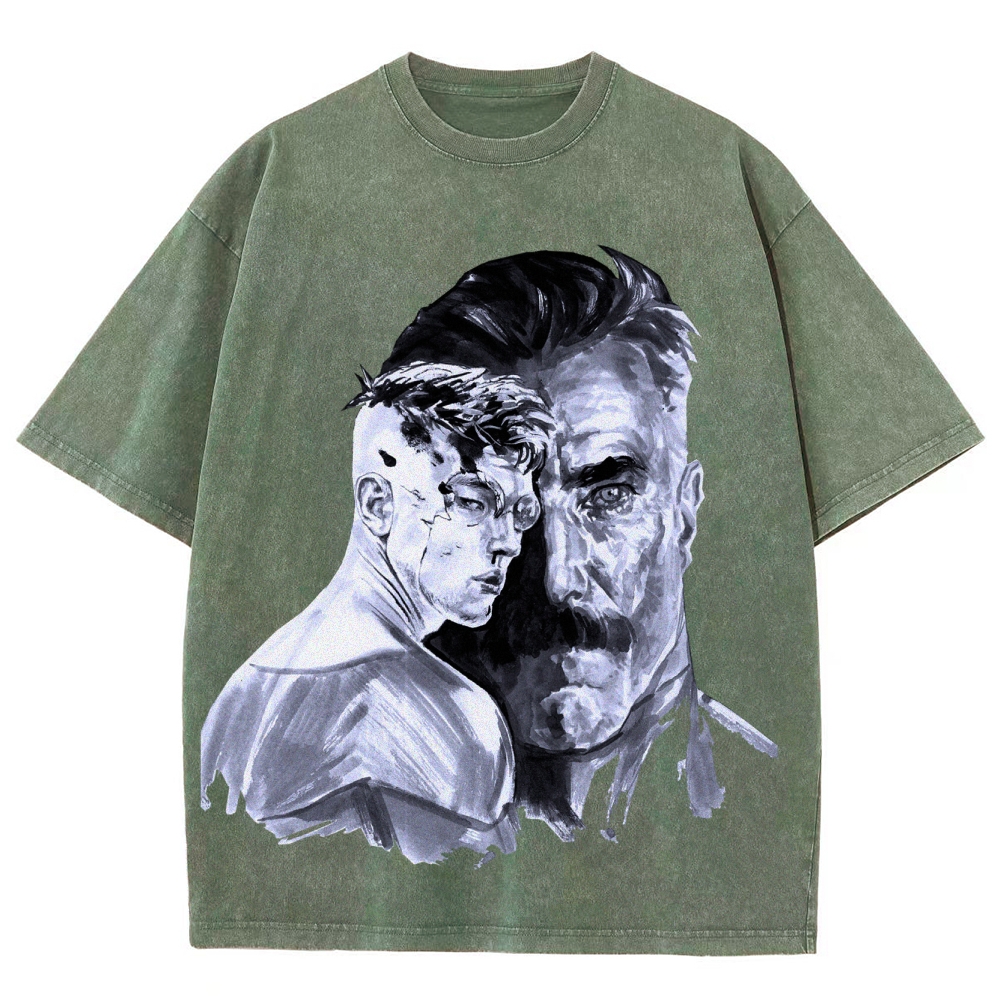 Invincible Unisex Fit Washed T-Shirt 2504004295