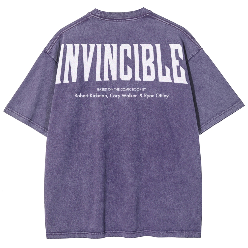 Invincible Unisex Fit Washed T-Shirt 2504004295