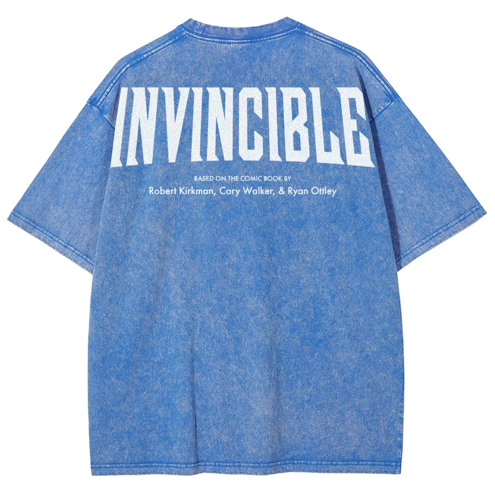 Invincible Unisex Fit Washed T-Shirt 2504004295