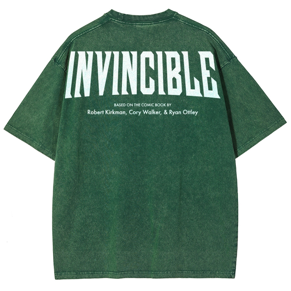Invincible Unisex Fit Washed T-Shirt 2504004295