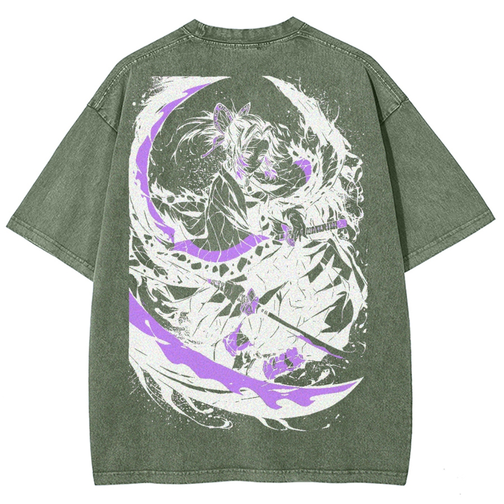 Demon Slayer Unisex Fit Washed T-Shirt 2504005621