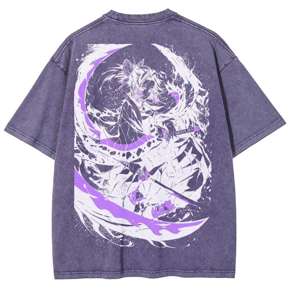 Demon Slayer Unisex Fit Washed T-Shirt 2504005621