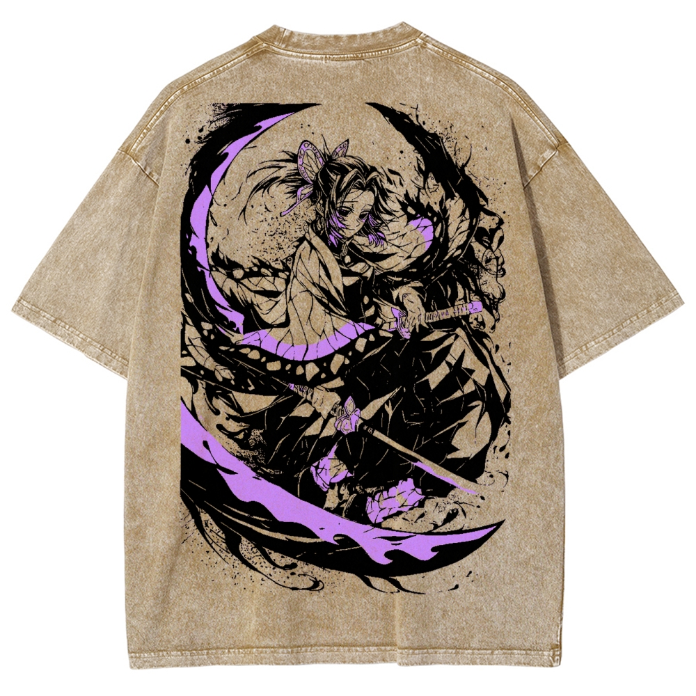 Demon Slayer Unisex Fit Washed T-Shirt 2504005621
