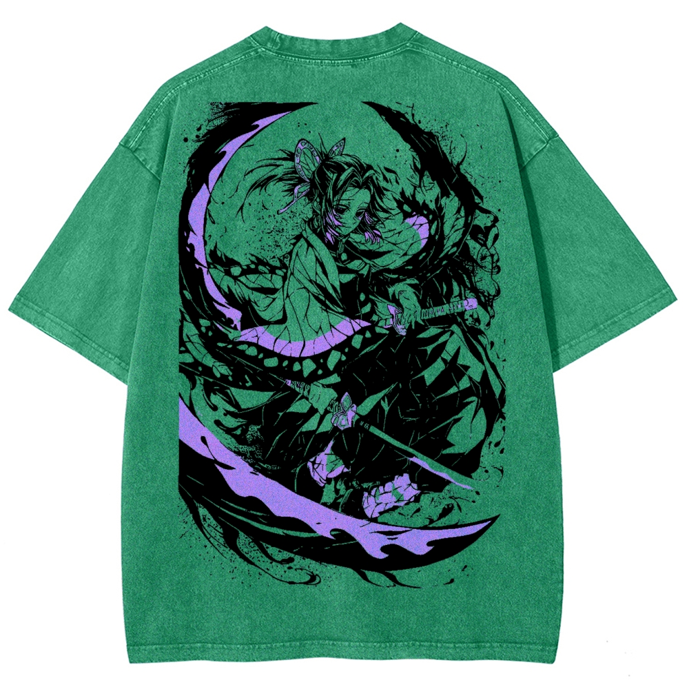 Demon Slayer Unisex Fit Washed T-Shirt 2504005621