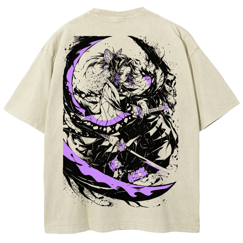 Demon Slayer Unisex Fit Washed T-Shirt 2504005621