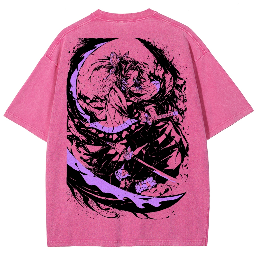 Demon Slayer Unisex Fit Washed T-Shirt 2504005621