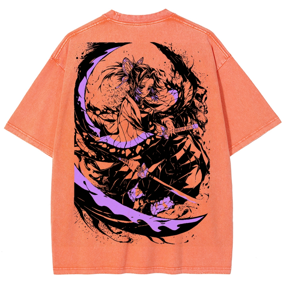 Demon Slayer Unisex Fit Washed T-Shirt 2504005621