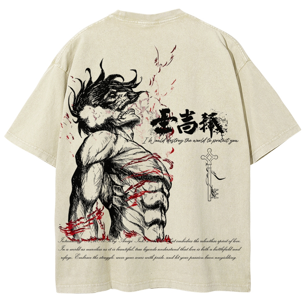 Unisex Fit Washed T-Shirt 2504008704