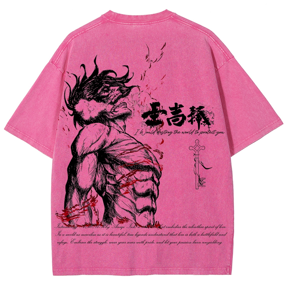 Unisex Fit Washed T-Shirt 2504008704