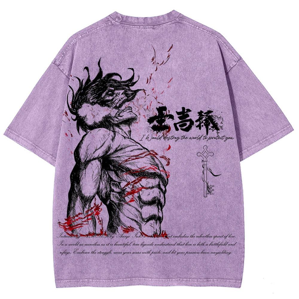 Unisex Fit Washed T-Shirt 2504008704