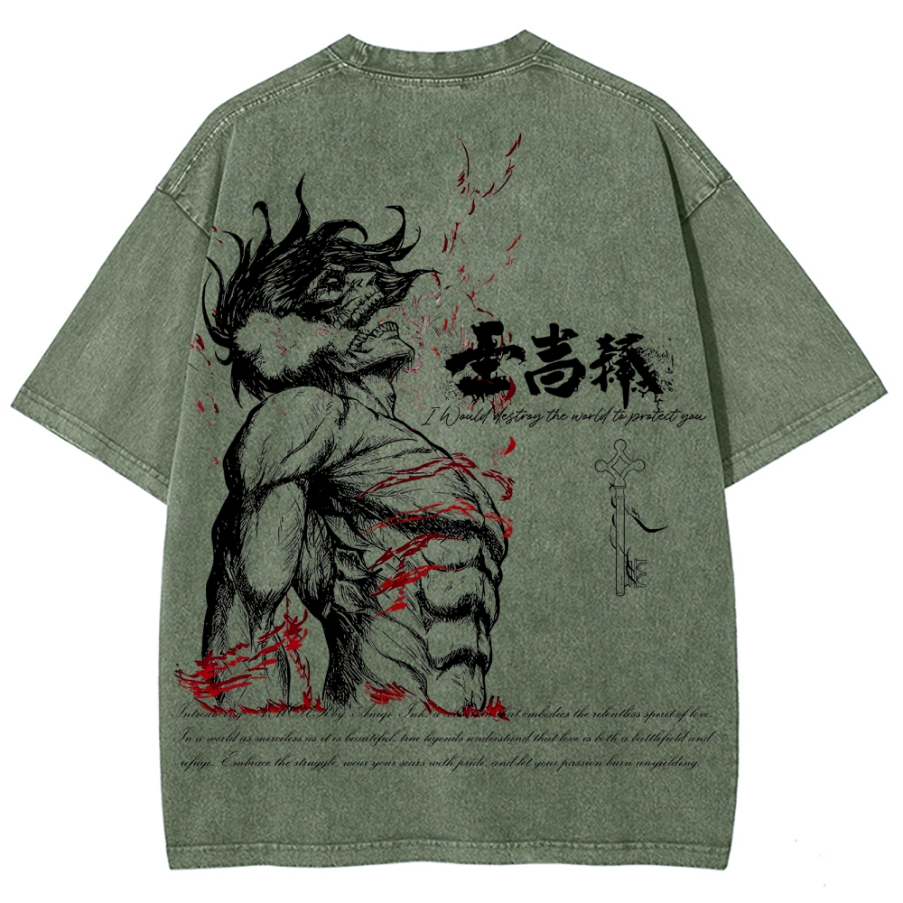 Unisex Fit Washed T-Shirt 2504008704