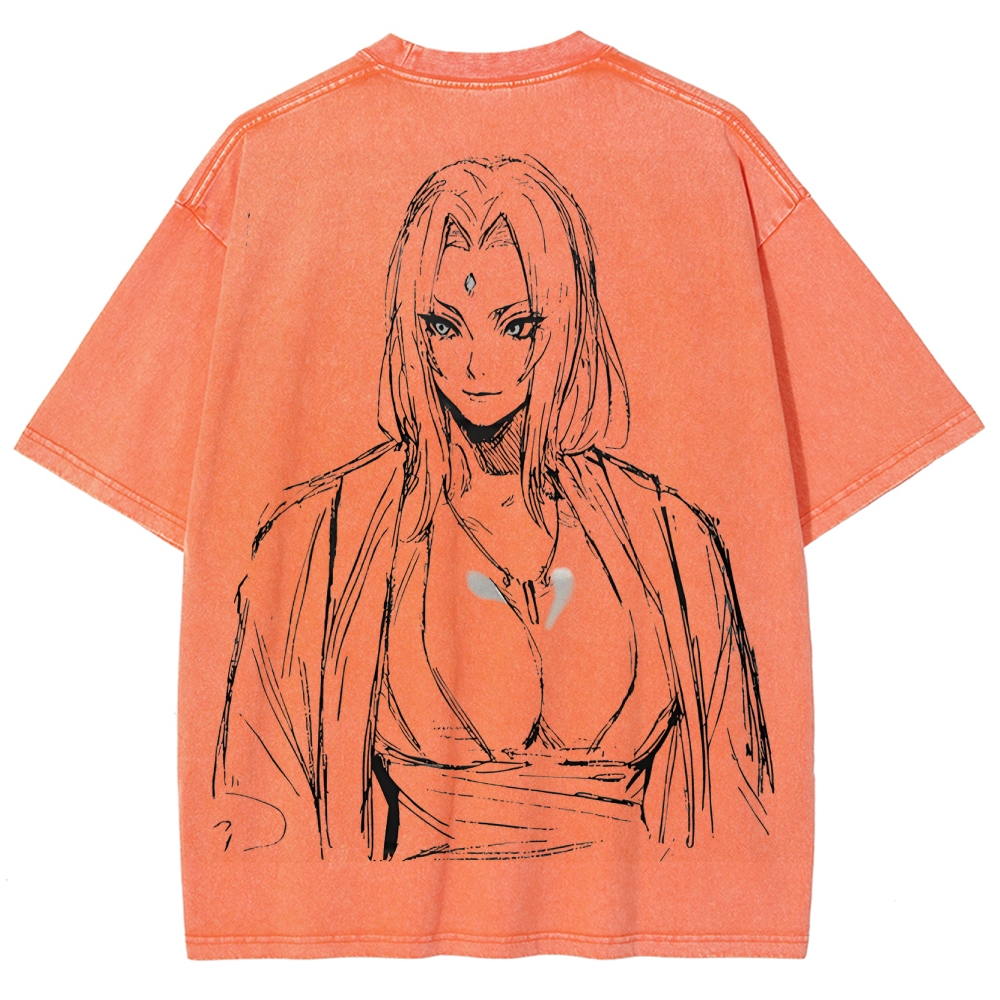 Naruto Unisex Fit Washed T-Shirt 2504009774