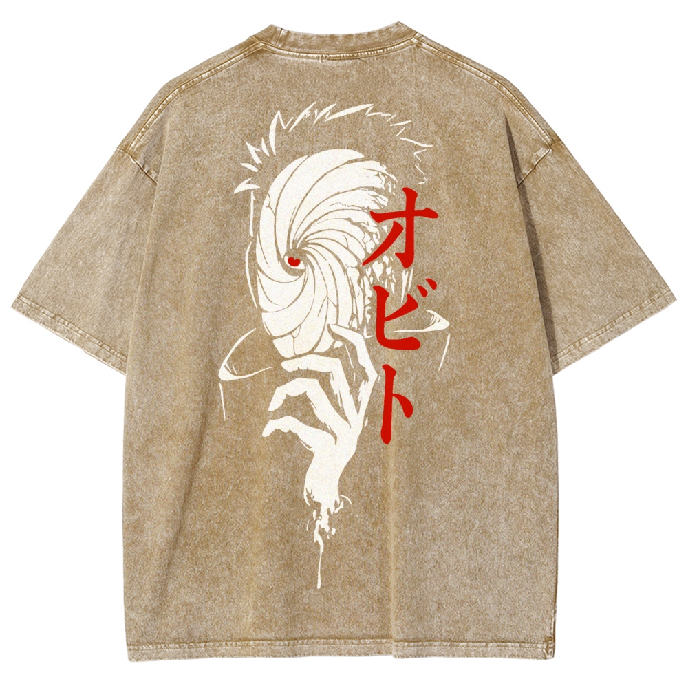 Naruto Unisex Fit Washed T-Shirt 2504009778