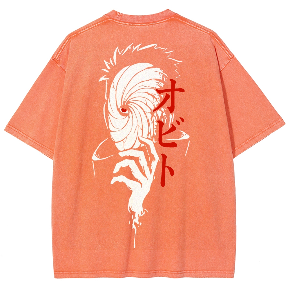 Naruto Unisex Fit Washed T-Shirt 2504009778