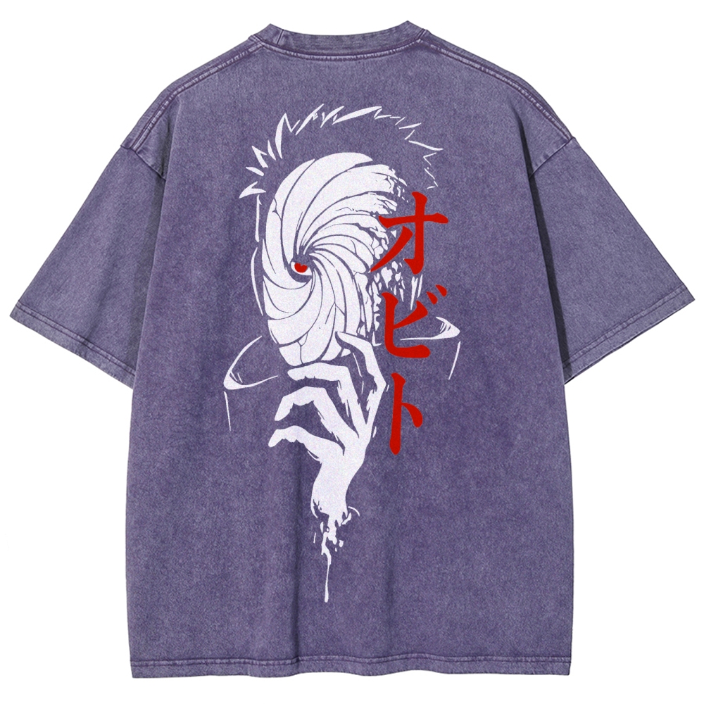 Naruto Unisex Fit Washed T-Shirt 2504009778