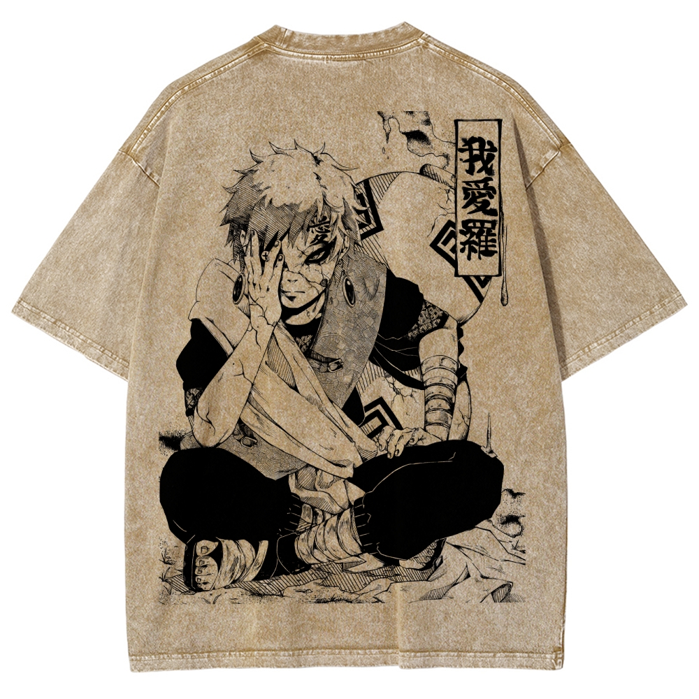 Naruto Unisex Fit Washed T-Shirt 2504014317